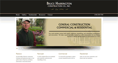 Desktop Screenshot of bharringtonconstruction.com